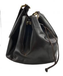 Salvatore Ferragamo（サルヴァトーレ フェラガモ）の古着「巾着型 ショルダーバッグ」｜ブラウン