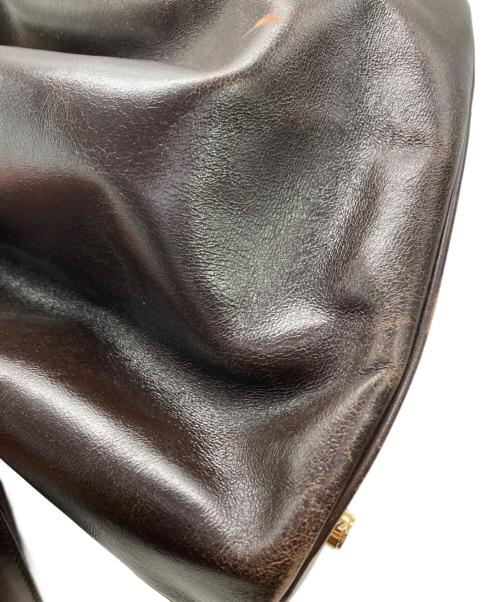 Salvatore Ferragamo（サルヴァトーレ フェラガモ）Salvatore Ferragamo (サルヴァトーレ フェラガモ) 巾着型 ショルダーバッグ ブラウンの古着・服飾アイテム