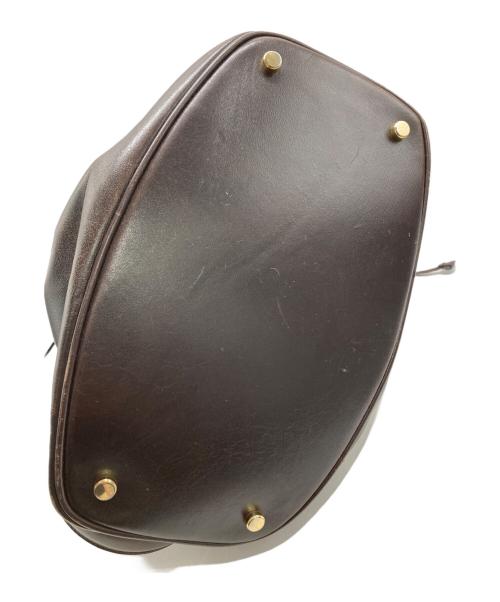 Salvatore Ferragamo（サルヴァトーレ フェラガモ）Salvatore Ferragamo (サルヴァトーレ フェラガモ) 巾着型 ショルダーバッグ ブラウンの古着・服飾アイテム