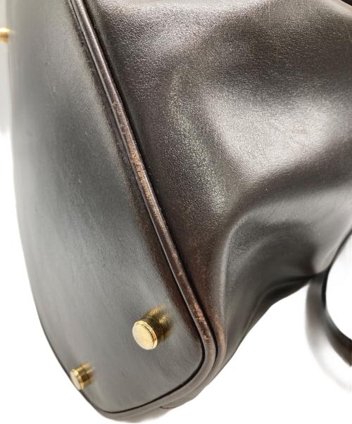 Salvatore Ferragamo（サルヴァトーレ フェラガモ）Salvatore Ferragamo (サルヴァトーレ フェラガモ) 巾着型 ショルダーバッグ ブラウンの古着・服飾アイテム