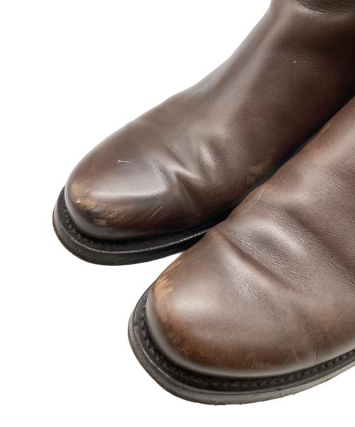 PRADA（プラダ）PRADA (プラダ) レザーブーツ ブラウン サイズ:6の古着・服飾アイテム
