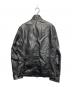 EDIFICE (エディフィス) シープスキンシングルレザージャケット ブラック サイズ:L：10000円