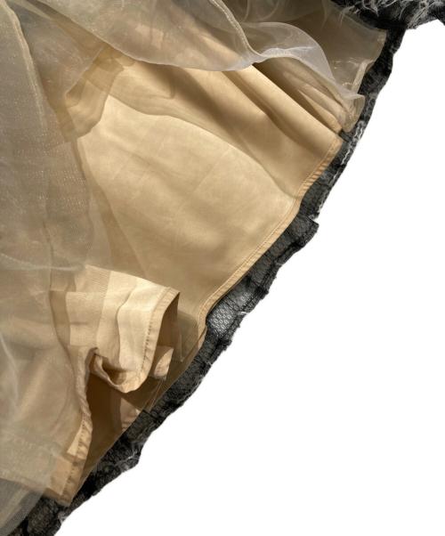 CELFORD（セルフォード）CELFORD (セルフォード) バリエーションチュールフレアスカート ブラック サイズ:36の古着・服飾アイテム