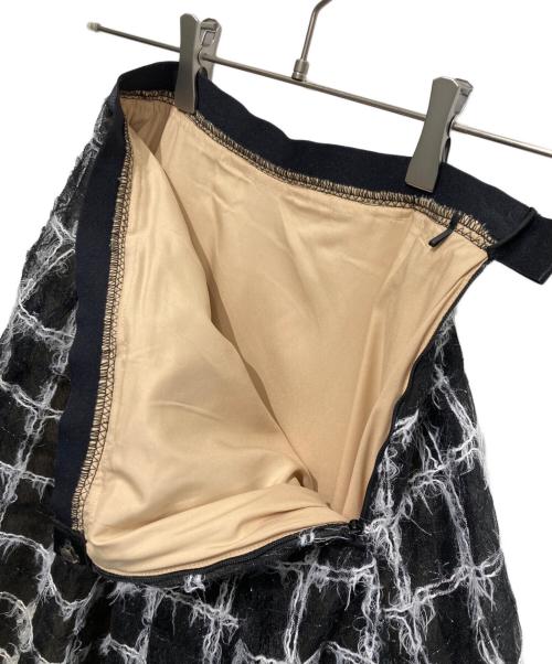 CELFORD（セルフォード）CELFORD (セルフォード) バリエーションチュールフレアスカート ブラック サイズ:36の古着・服飾アイテム