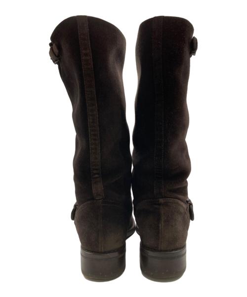 BOTTEGA VENETA（ボッテガベネタ）BOTTEGA VENETA (ボッテガベネタ) スウェードロングブーツ ブラウン サイズ:371/2の古着・服飾アイテム