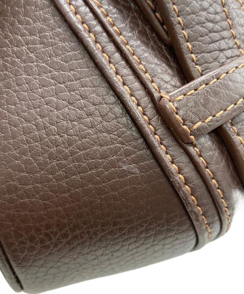LOEWE（ロエベ）LOEWE (ロエベ) センダレザーハンドバッグ ブラウンの古着・服飾アイテム