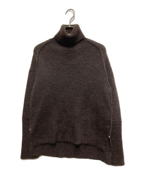 Nahyat（ナヤット）NAHYAT (ナヤット) ハイネックアルパカニット ブラウン サイズ:FREEの古着・服飾アイテム