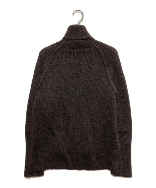 Nahyat（ナヤット）NAHYAT (ナヤット) ハイネックアルパカニット ブラウン サイズ:FREEの古着・服飾アイテム