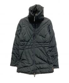 MONCLER（モンクレール）の古着「TISSU MATERIAL STOFFTESSUTO ダウンジャケット」｜ブラック
