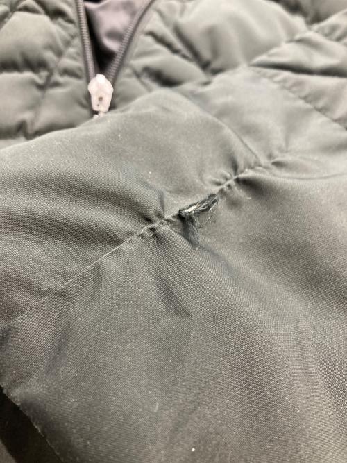 MONCLER（モンクレール）MONCLER (モンクレール) TISSU MATERIAL STOFFTESSUTO ダウンジャケット ブラックの古着・服飾アイテム