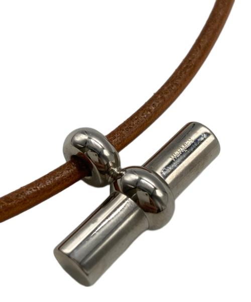 HERMES（エルメス）HERMES (エルメス) グレナンチョーカー ブラウンの古着・服飾アイテム