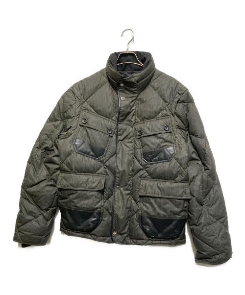 LOUIS VUITTON（ルイ ヴィトン）LOUIS VUITTON (ルイ ヴィトン) 2WAYLVロゴチェックダウンジャケット カーキ サイズ:50の古着・服飾アイテム