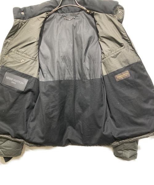 LOUIS VUITTON（ルイ ヴィトン）LOUIS VUITTON (ルイ ヴィトン) 2WAYLVロゴチェックダウンジャケット カーキ サイズ:50の古着・服飾アイテム