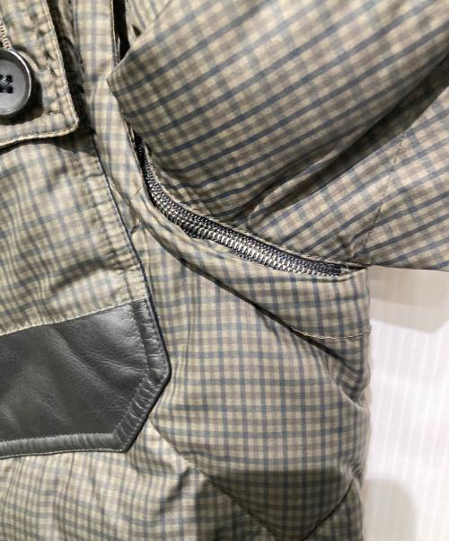 LOUIS VUITTON（ルイ ヴィトン）LOUIS VUITTON (ルイ ヴィトン) 2WAYLVロゴチェックダウンジャケット カーキ サイズ:50の古着・服飾アイテム