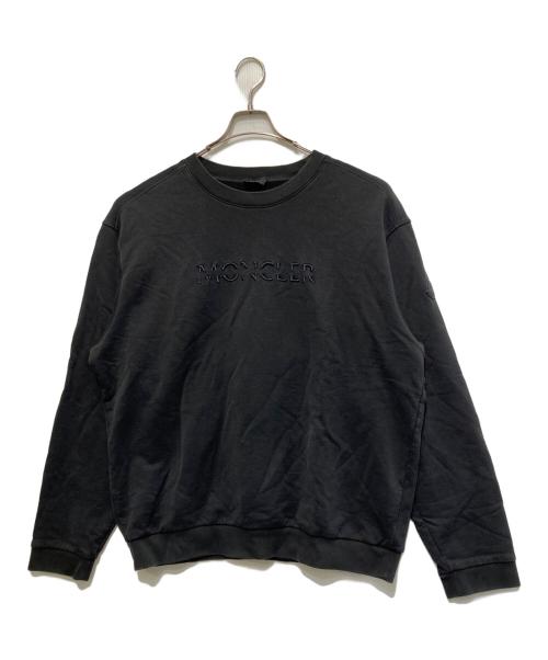 MONCLER（モンクレール）MONCLER (モンクレール) 22AWグラフィック ロゴ 刺繍 スウェット ブラック サイズ:3XLの古着・服飾アイテム