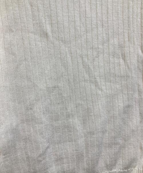 DRAWER（ドゥロワー）DRAWER (ドゥロワー) 18G カシミヤシルクリブクルーネックニット ベージュ サイズ:2の古着・服飾アイテム