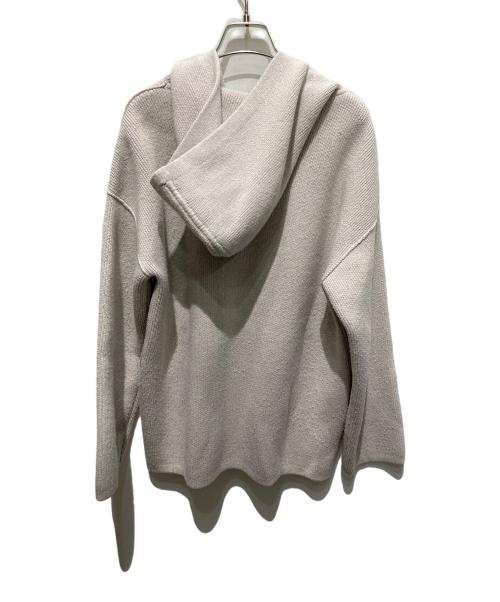 theory luxe（セオリーリュクス）theory luxe (セオリーリュクス) ジップ フーデッドカーディガン ベージュ サイズ:38の古着・服飾アイテム