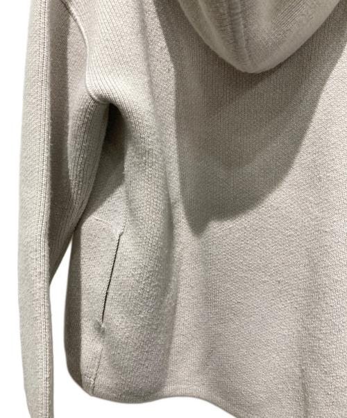 theory luxe（セオリーリュクス）theory luxe (セオリーリュクス) ジップ フーデッドカーディガン ベージュ サイズ:38の古着・服飾アイテム