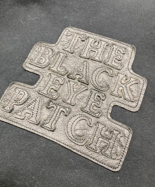 BlackEyePatch（ブラックアイパッチ）BlackEyePatch (ブラックアイパッチ) レザーロゴプルオーバーフーディー ブラック サイズ:XLの古着・服飾アイテム