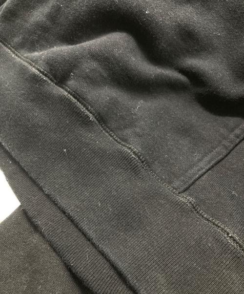 BlackEyePatch（ブラックアイパッチ）BlackEyePatch (ブラックアイパッチ) レザーロゴプルオーバーフーディー ブラック サイズ:XLの古着・服飾アイテム