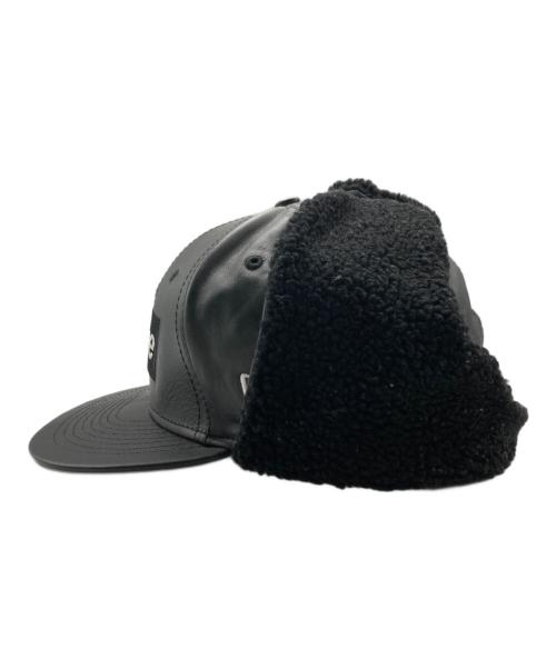 SUPREME（シュプリーム）SUPREME (シュプリーム) New Era (ニューエラ) Leather Earflap Box Logo ブラック サイズ:71/4の古着・服飾アイテム