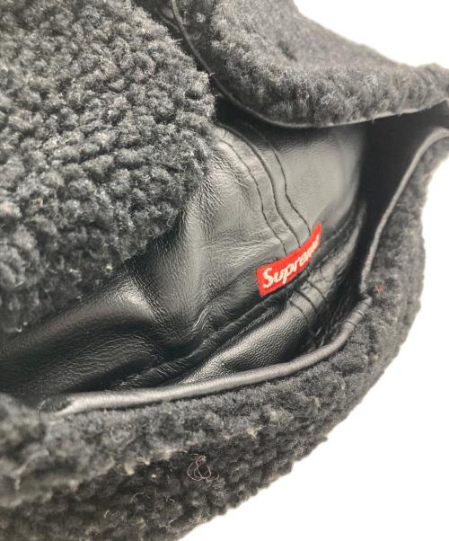 SUPREME（シュプリーム）SUPREME (シュプリーム) New Era (ニューエラ) Leather Earflap Box Logo ブラック サイズ:71/4の古着・服飾アイテム