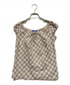 BURBERRY BLUE LABELバーバリー ブルー レーベル）の古着「ノヴァチェックブラウス」｜ベージュ
