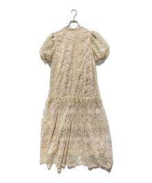 Acka. puffy occasion dress（エーシーケーエー）の古着「puffy occasion dress/パフィー オカッション ドレス」｜ベージュ