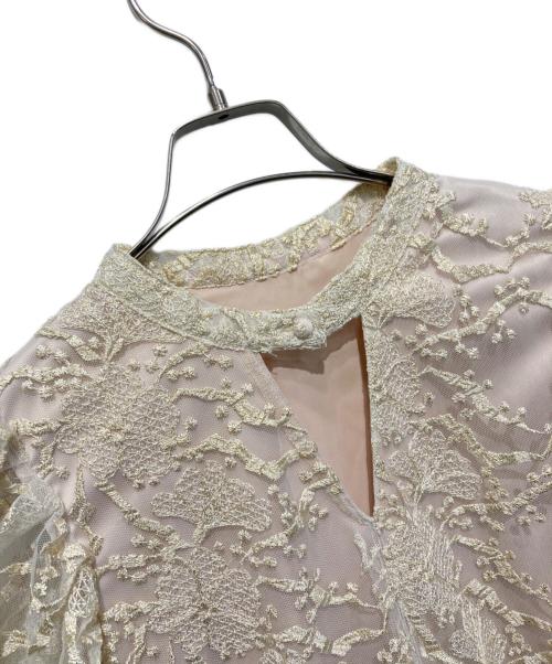 Acka. puffy occasion dress（エーシーケーエー）Acka. puffy occasion dress (エーシーケーエー) puffy occasion dress/パフィー オカッション ドレス ベージュ サイズ:1の古着・服飾アイテム