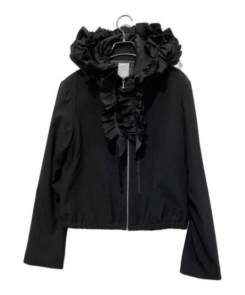 JENNE（ジェンヌ）JENNE (ジェンヌ) ギャザーリボンブルゾン ブラック サイズ:L 未使用品の古着・服飾アイテム