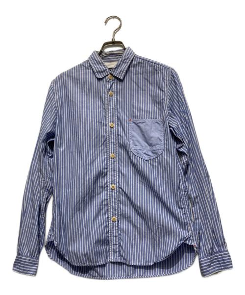 COMME des GARCONS HOMME（コムデギャルソン オム）COMME des GARCONS HOMME (コムデギャルソン オム) ストライプシャツ スカイブルー サイズ:XSの古着・服飾アイテム