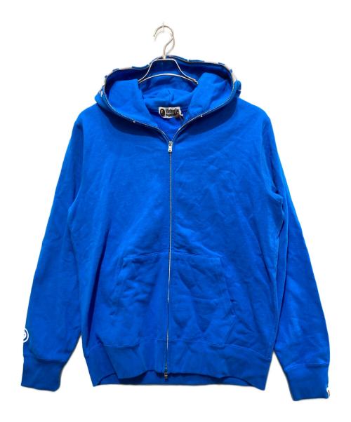 A BATHING APE（アベイシングエイプ）A BATHING APE (アベイシングエイプ) head full zip Hoodie ブルー サイズ:2XLの古着・服飾アイテム
