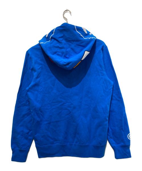 A BATHING APE（アベイシングエイプ）A BATHING APE (アベイシングエイプ) head full zip Hoodie ブルー サイズ:2XLの古着・服飾アイテム