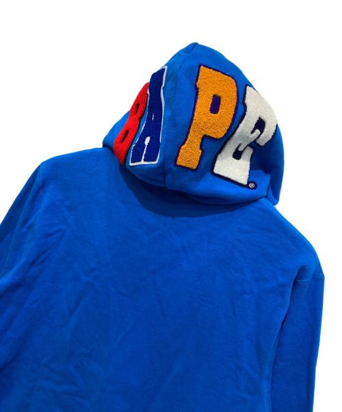 A BATHING APE（アベイシングエイプ）A BATHING APE (アベイシングエイプ) head full zip Hoodie ブルー サイズ:2XLの古着・服飾アイテム