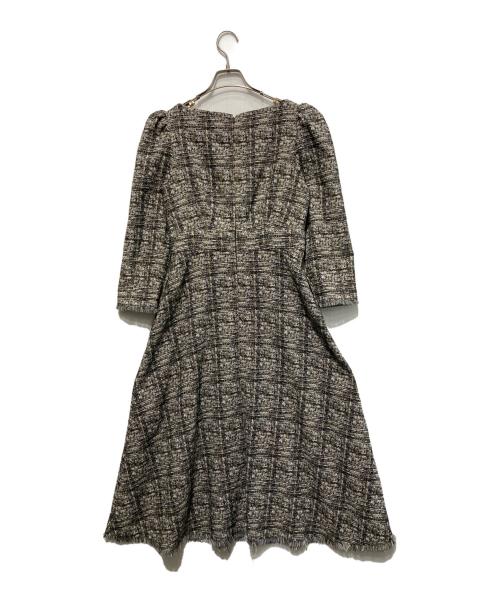 HER LIP TO（ハーリップトゥ）Her lip to (ハーリップトゥ) Classic Tweed Midi Dress ブラック サイズ:Mの古着・服飾アイテム