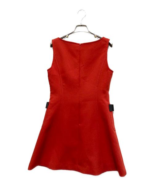 M'S GRACY（エムズグレイシー）M'S GRACY (エムズグレイシー) ノースリーブワンピース レッド サイズ:36の古着・服飾アイテム