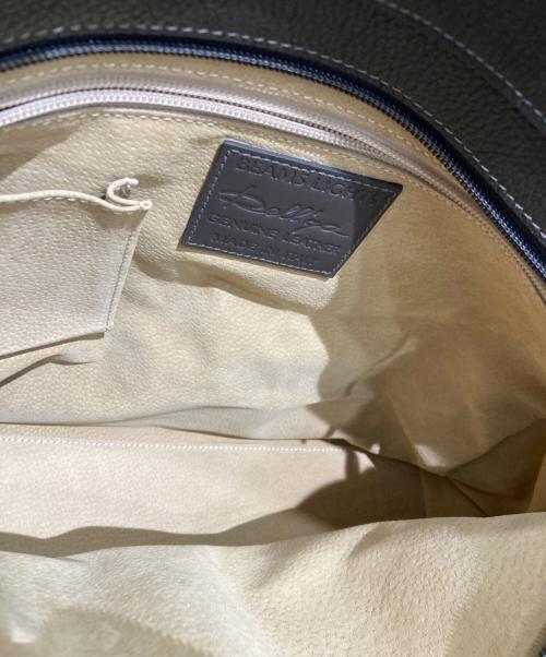 BEAMS Lights（ビームスライト）BEAMS Lights (ビームスライト) DELL'GA (デルガ) レザートートバッグ ブラウンの古着・服飾アイテム