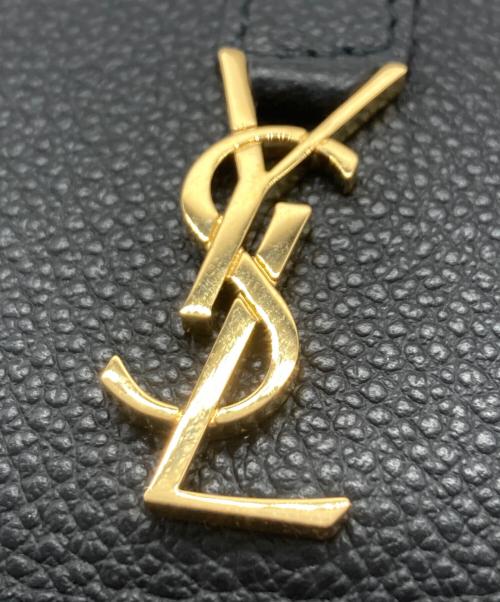 Saint Laurent Paris（サンローランパリ）Saint Laurent Paris (サンローランパリ) YSLロゴレザーカードケース ブラックの古着・服飾アイテム