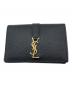 Saint Laurent Paris（サンローランパリ）の古着「YSLロゴレザーカードケース」｜ブラック