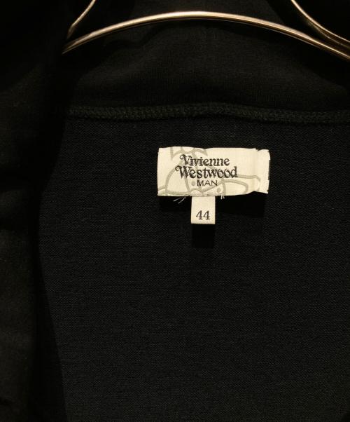Vivienne Westwood man（ヴィヴィアン ウェストウッド マン）Vivienne Westwood man (ヴィヴィアン ウェストウッド マン) オーブ刺繍ジップパーカー ブラック サイズ:44の古着・服飾アイテム