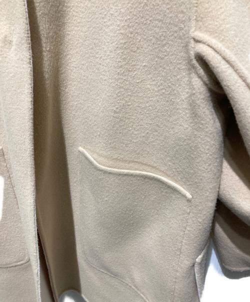 UNITED ARROWS（ユナイテッドアローズ）UNITED ARROWS (ユナイテッドアローズ) ウールリバーシブルコート ベージュ×ホワイト サイズ:36の古着・服飾アイテム