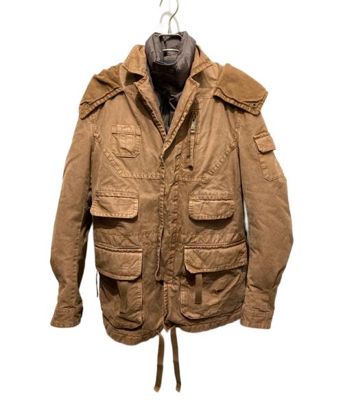 DSQUARED2（ディースクエアード）DSQUARED2 (ディースクエアード) ダウンライナー付きジャケット ブラウン サイズ:48の古着・服飾アイテム