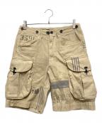 RRL LIMITED EDITIONダブルアールエルリミテッドエディション）の古着「デッキフック ミリタリー カーゴショーツ」｜ベージュ