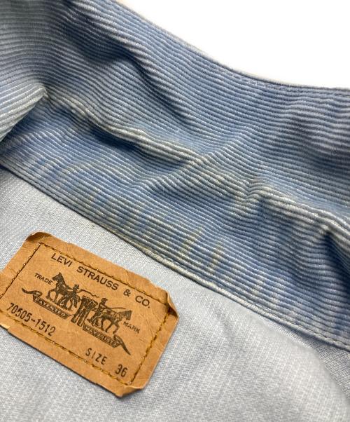 LEVI'S（リーバイス）LEVI'S (リーバイス) 70505-1512 CORDUROY JACKET ブルー サイズ:36の古着・服飾アイテム
