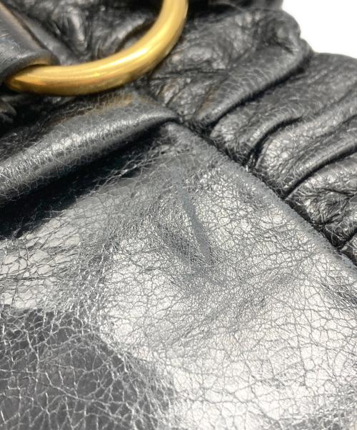 MIU MIU（ミュウミュウ）MIU MIU (ミュウミュウ) ヴィッテロルクス 2WAYトートバッグ ブラックの古着・服飾アイテム