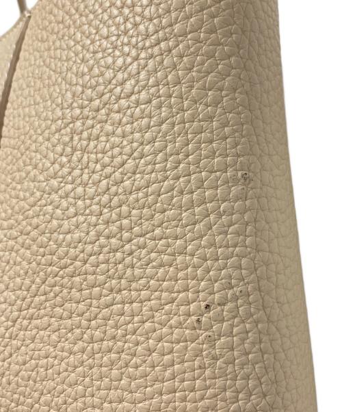 Salvatore Ferragamo（サルヴァトーレ フェラガモ）Salvatore Ferragamo (サルヴァトーレ フェラガモ) マルタ ガンチーニ レザー トートバッグ ベージュの古着・服飾アイテム