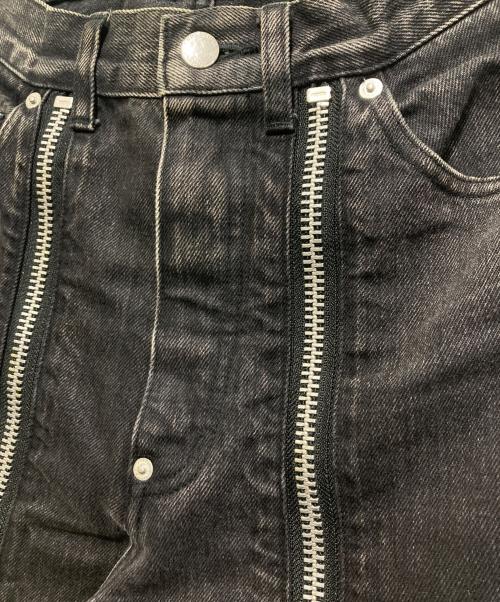 JOHN LAWRENCE SULLIVAN（ジョン ローレンス サリバン）JOHN LAWRENCE SULLIVAN (ジョン ローレンス サリバン) ブリーチデニムジップパンツ ブラック サイズ:44の古着・服飾アイテム