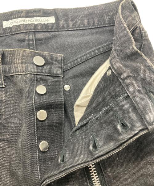 JOHN LAWRENCE SULLIVAN（ジョン ローレンス サリバン）JOHN LAWRENCE SULLIVAN (ジョン ローレンス サリバン) ブリーチデニムジップパンツ ブラック サイズ:44の古着・服飾アイテム
