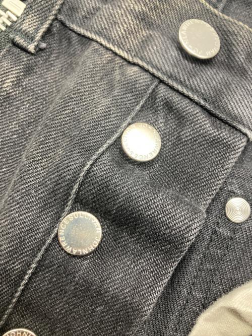 JOHN LAWRENCE SULLIVAN（ジョン ローレンス サリバン）JOHN LAWRENCE SULLIVAN (ジョン ローレンス サリバン) ブリーチデニムジップパンツ ブラック サイズ:44の古着・服飾アイテム