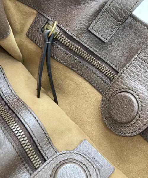 GUCCI（グッチ）GUCCI (グッチ) 2WAY GGスプリーム ベンガルプリント トートバッグ ベージュの古着・服飾アイテム